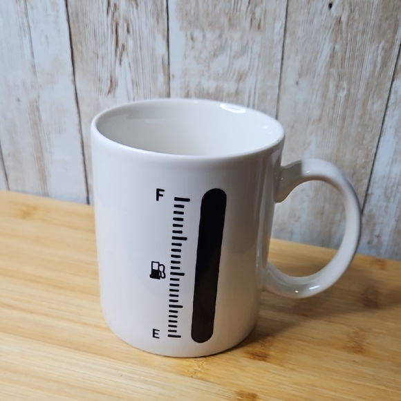 Source Unknown Other - 2024 Fuel Gauge Heat Sensitive Thermometer Ceramic‎ Cup Color Changing Magic Mug